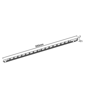 MAGNETO mini * LINEAL LED 12W 36º NEGRO